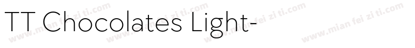 TT Chocolates Light字体转换